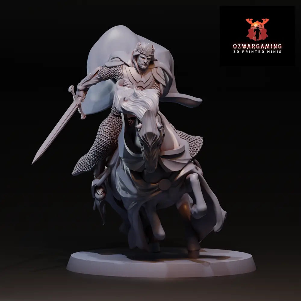 The King Foot and Mounted | Navarrete Studios 25mm Fantasy Wargaming Miniatures