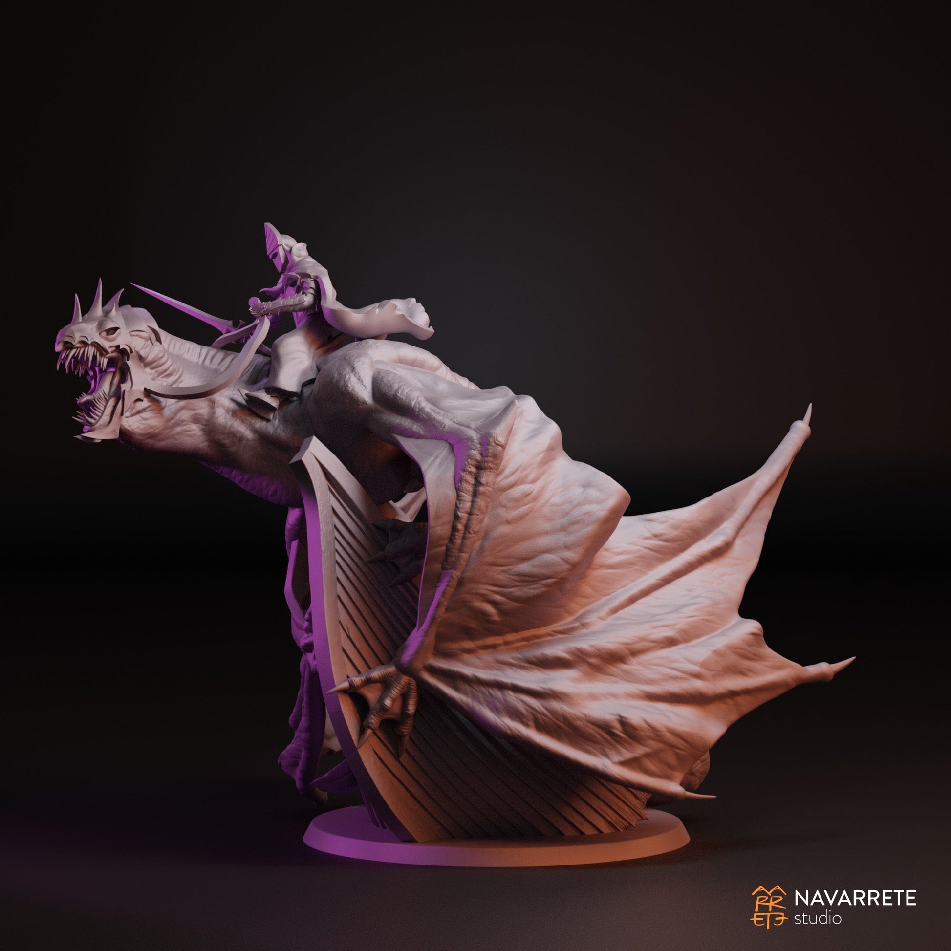 The Sea Knight on Winged Beast | Navarrete Studios 25mm Fantasy Wargaming Miniatures