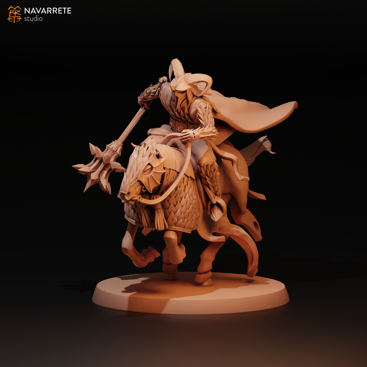 Oriental King Foot and Mounted | Navarrete Studios 25mm Fantasy Wargaming Miniatures