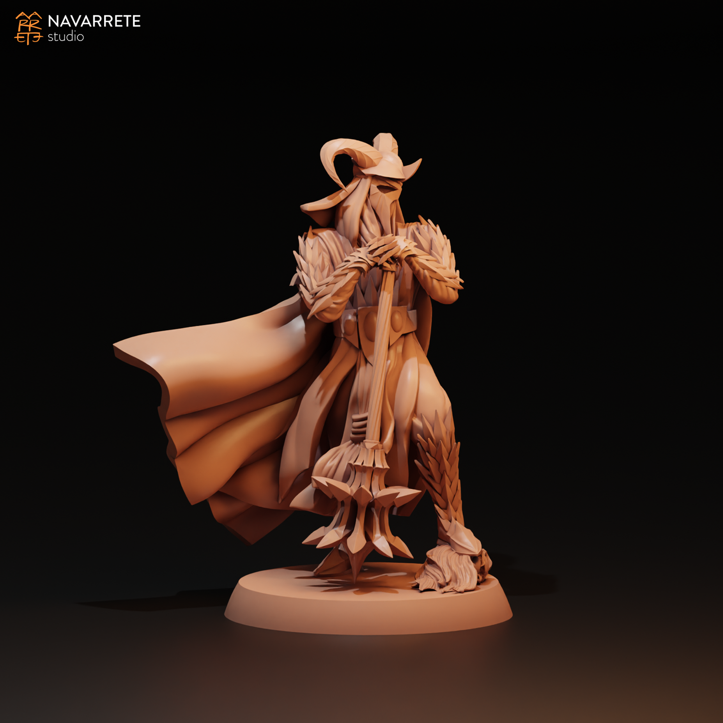 Oriental King Foot and Mounted | Navarrete Studios 25mm Fantasy Wargaming Miniatures