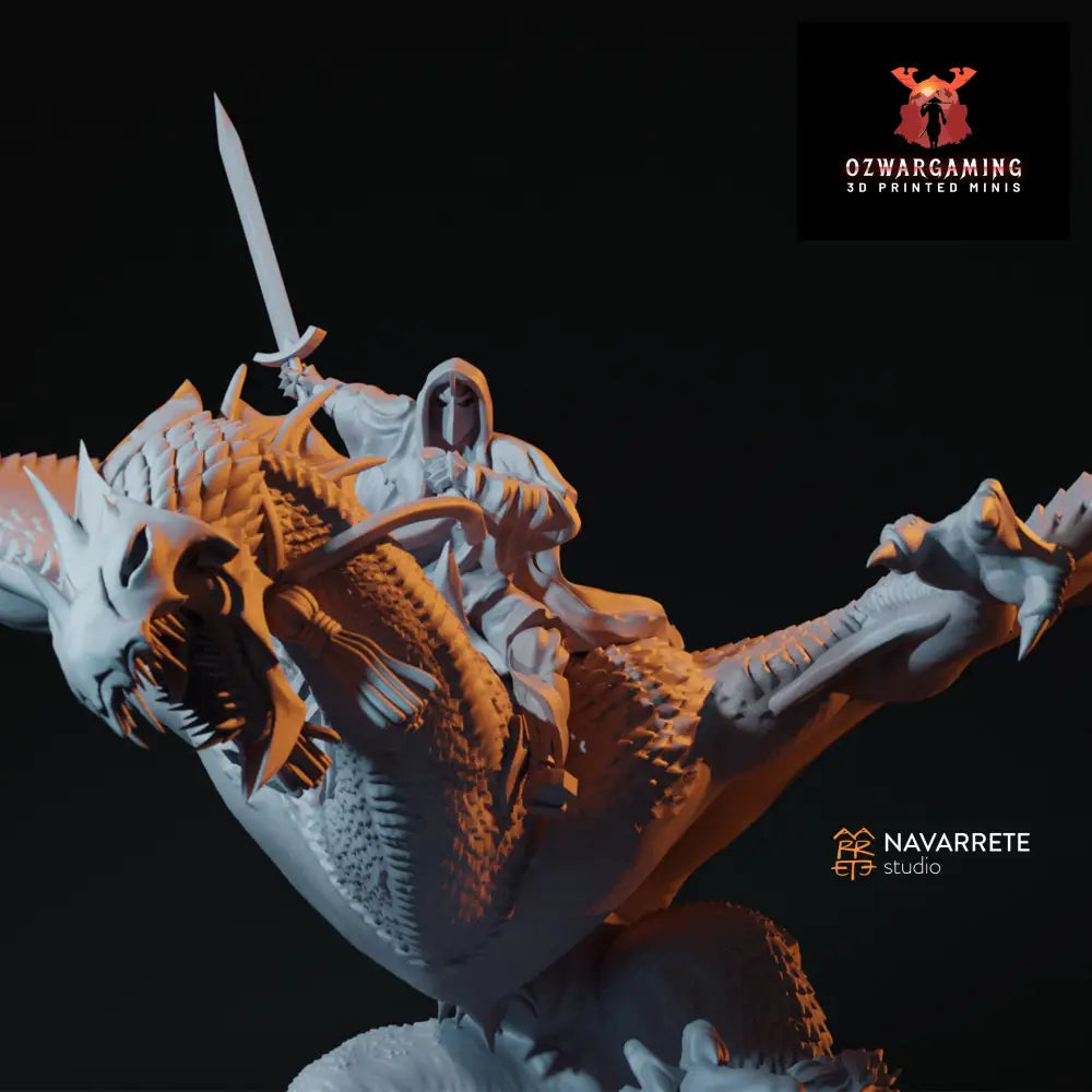 The Oriental King on Winged Beast | Navarrete Studios 25mm Fantasy Wargaming Miniatures