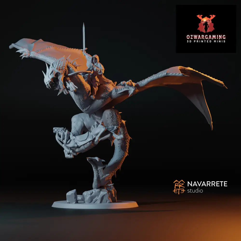 The Oriental King on Winged Beast | Navarrete Studios 25mm Fantasy Wargaming Miniatures