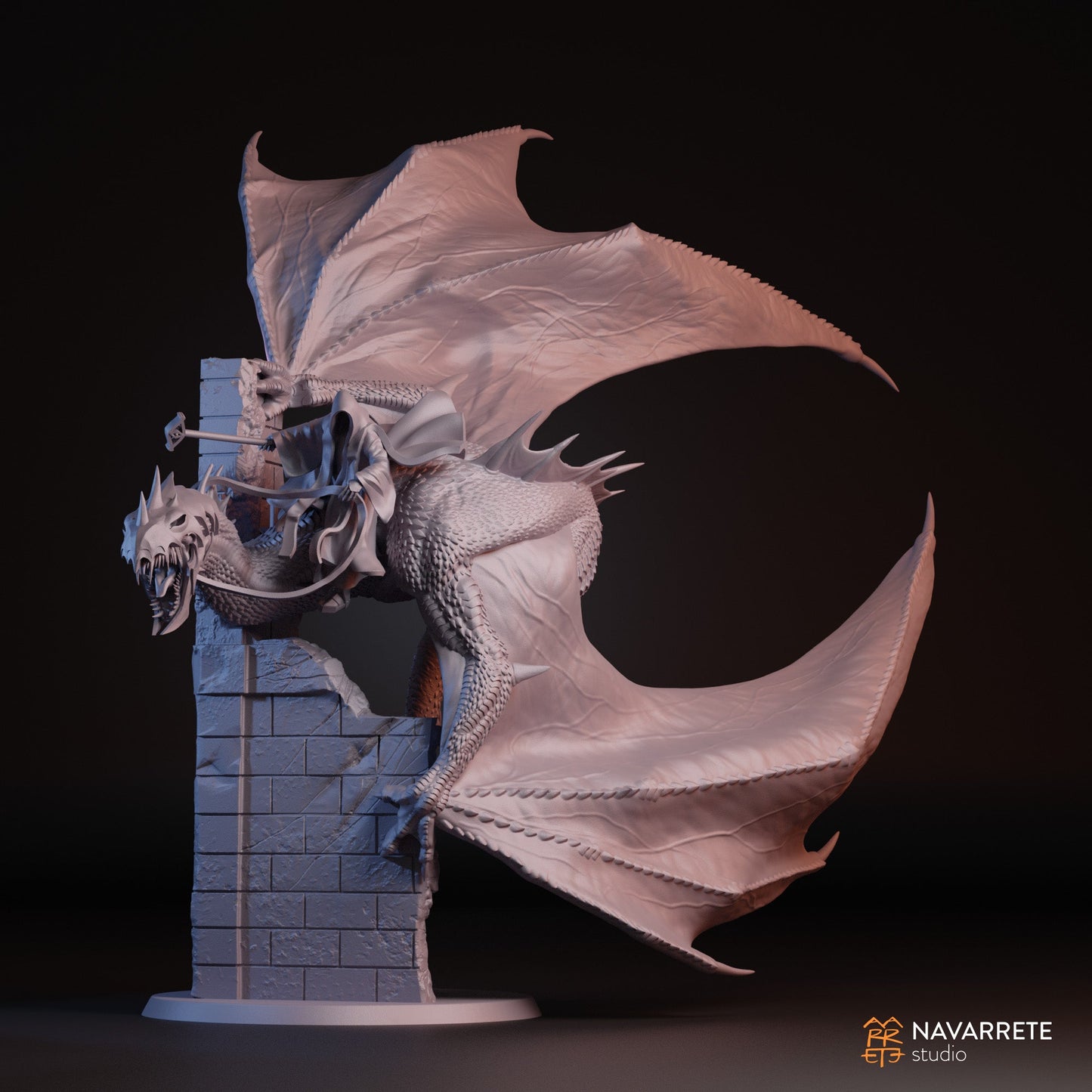 The Perpetual on Winged Beast | Navarrete Studios 25mm Fantasy Wargaming Miniatures