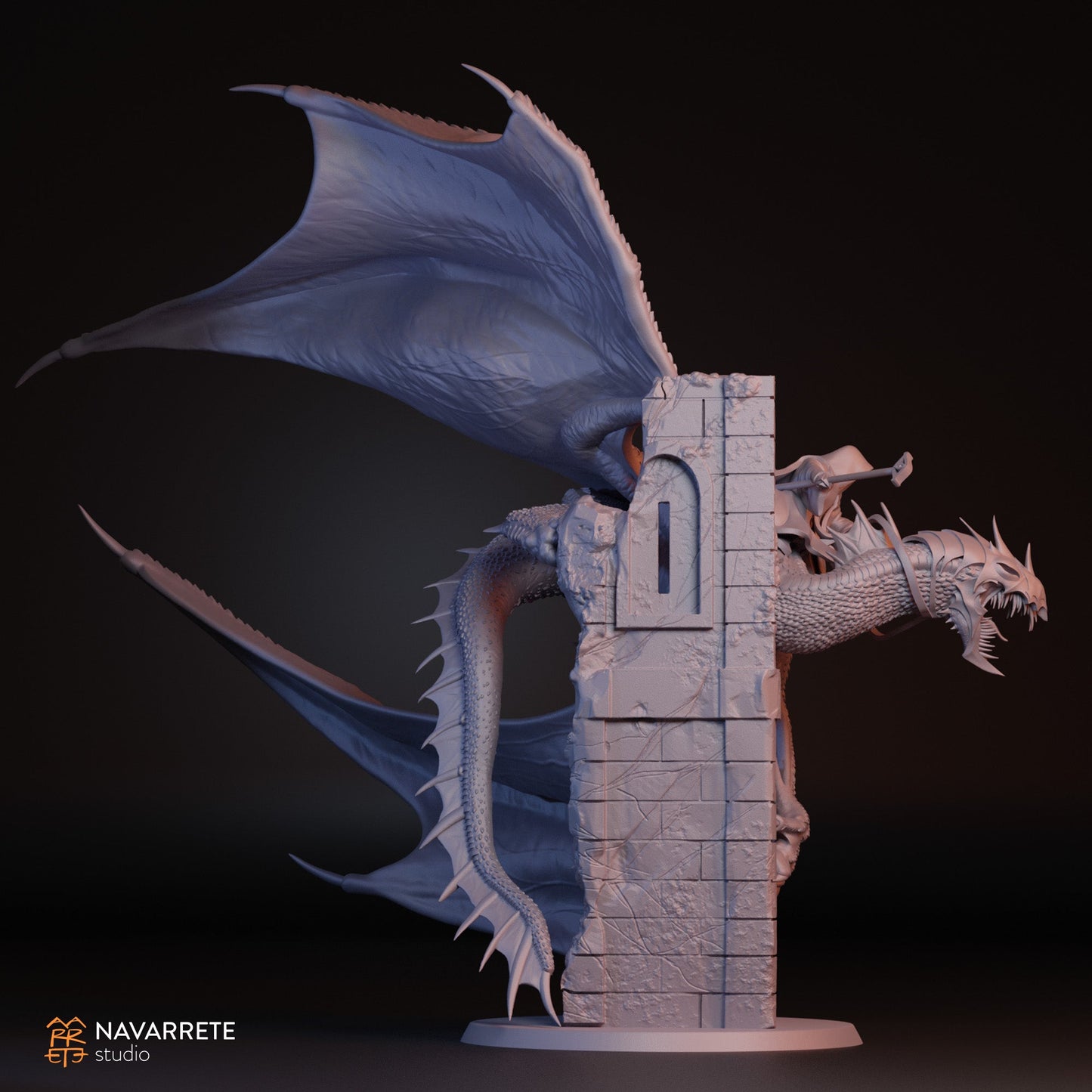 The Perpetual on Winged Beast | Navarrete Studios 25mm Fantasy Wargaming Miniatures