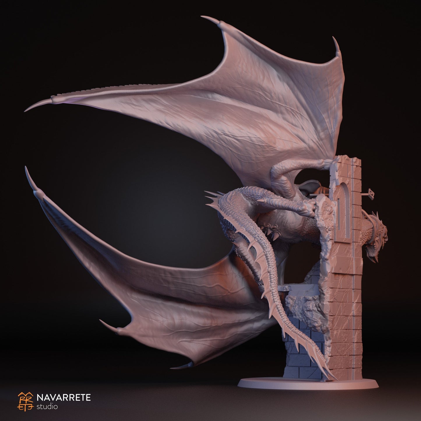 The Perpetual on Winged Beast | Navarrete Studios 25mm Fantasy Wargaming Miniatures