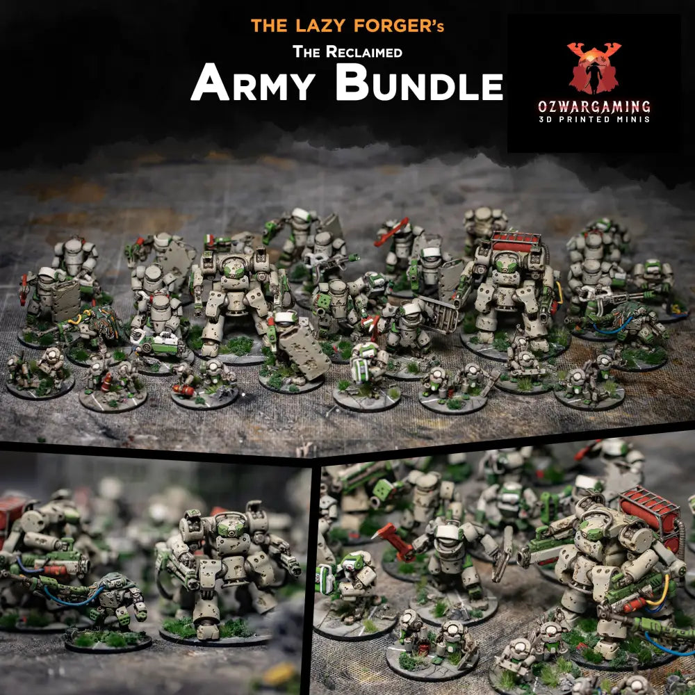 The Reclaimed Starter Army | The Lazy Forger 6-8mm Sci Fi Wargaming Miniatures Role Playing Miniatures