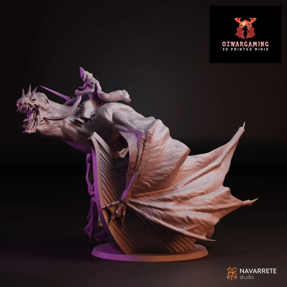 The Sea Knight on Winged Beast | Navarrete Studios 25mm Fantasy Wargaming Miniatures
