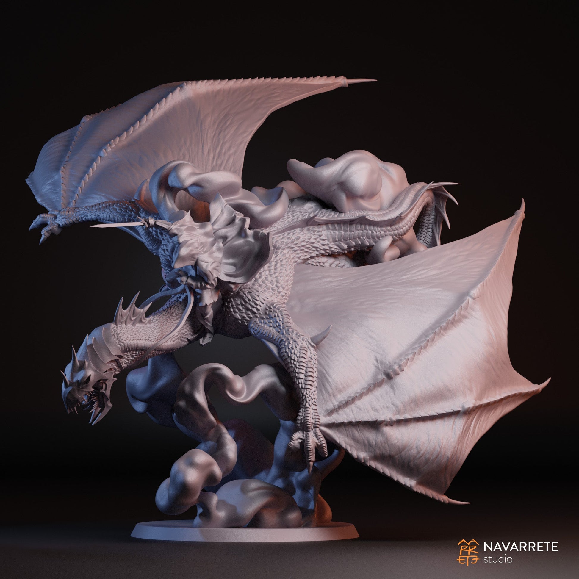 The Shadow on Winged Beast | Navarrete Studios 25mm Fantasy Wargaming Miniatures