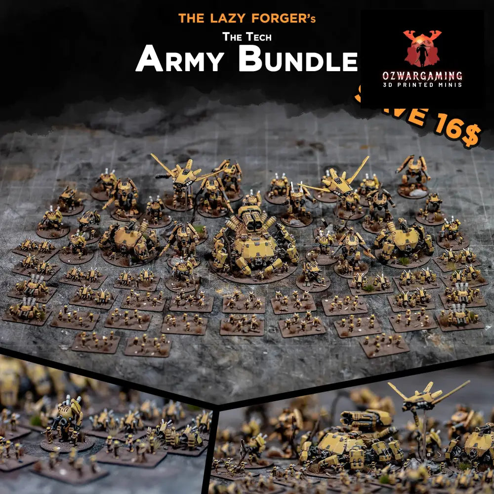 The Tech Starter Army | The Lazy Forger 6-8mm Sci Fi Wargaming Miniatures Role Playing Miniatures
