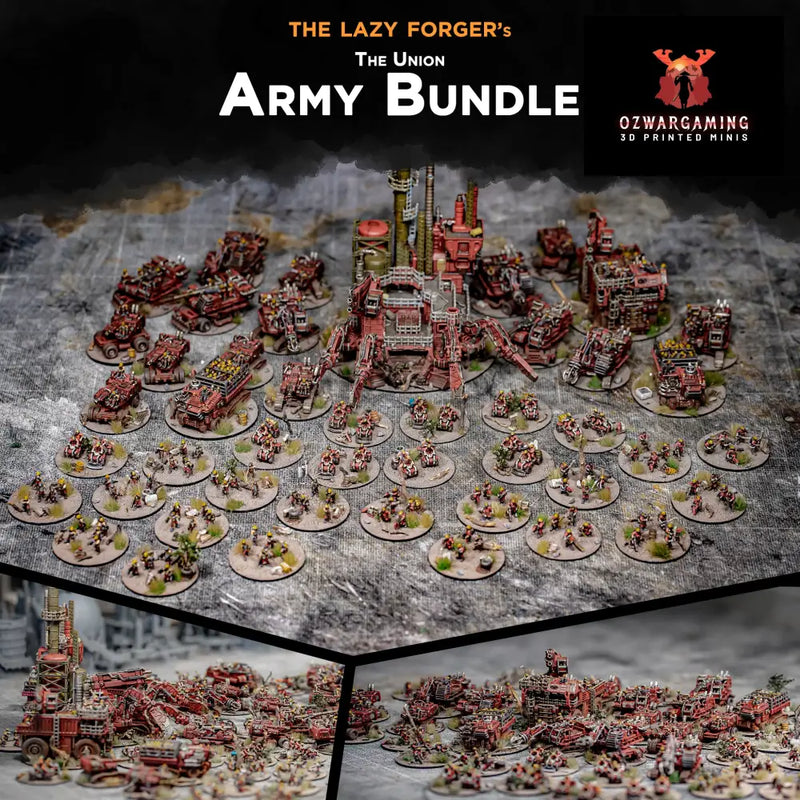 The Union Starter Army | The Lazy Forger 6-8mm Sci Fi Wargaming Miniatures Role Playing Miniatures