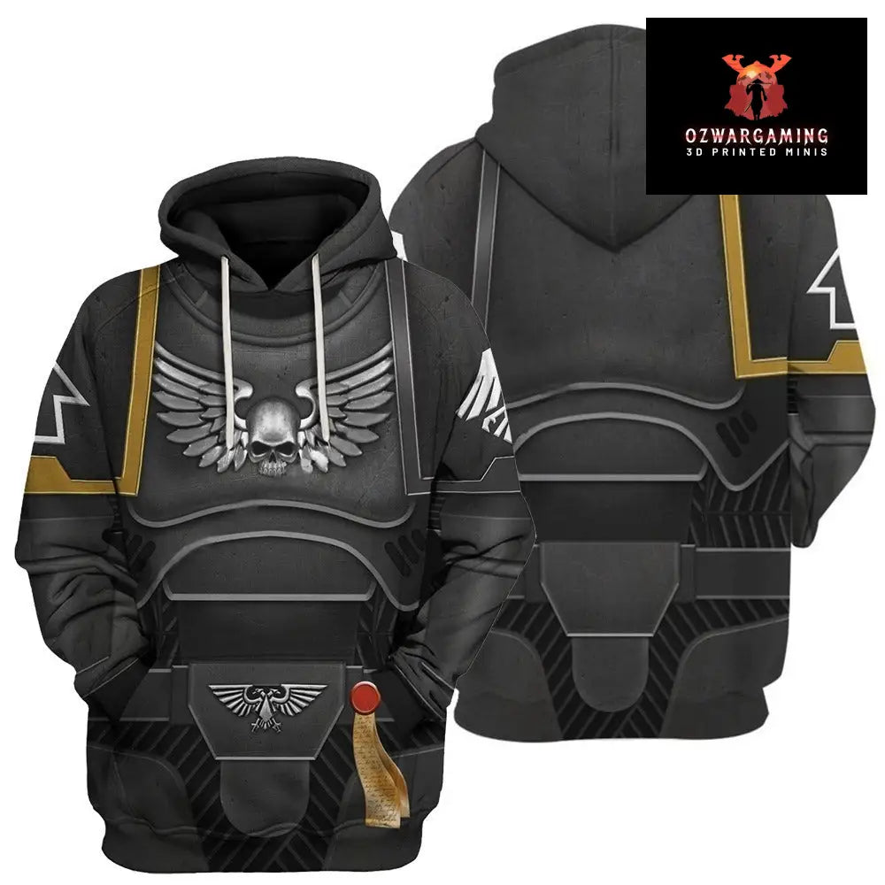Titanium Men Raven Warriors | Grimark Space Wars Digital Print Sweatsuits Hoodies Raven Warrior - Sweatshirt / XS