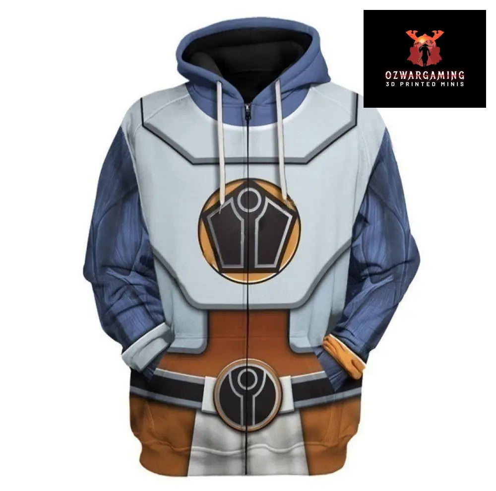 Titanium Men Raven Warriors | Grimark Space Wars Digital Print Sweatsuits Hoodies Titanium men zipper / XS