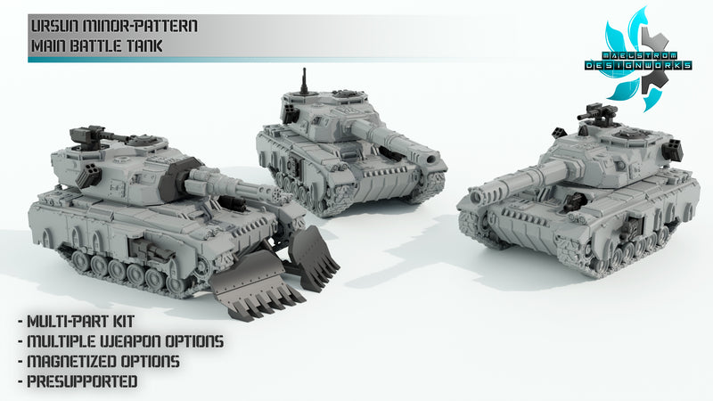 URSUS MINOR-PATTERN MAIN BATTLE ATTACK | Maelstrom Designworks Grimdark Wargaming Miniatures