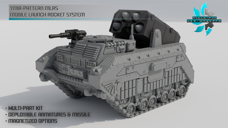 YMIR-PATTERN MLRS (MULTIPLE LAUNCH ROCKET SYSTEM) | Maelstrom Designworks Grimdark Wargaming Miniatures