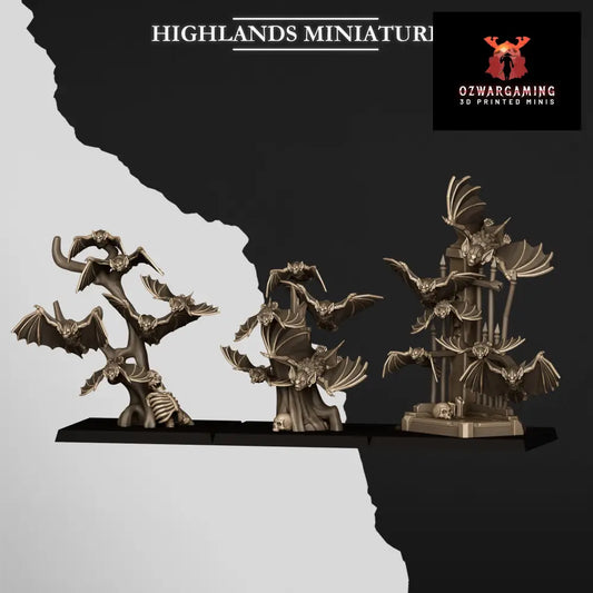 Transilvanya Bat Swarms | Highlands Miniatures 28/32mm Fantasy Wargaming Miniatures Role Playing Miniatures