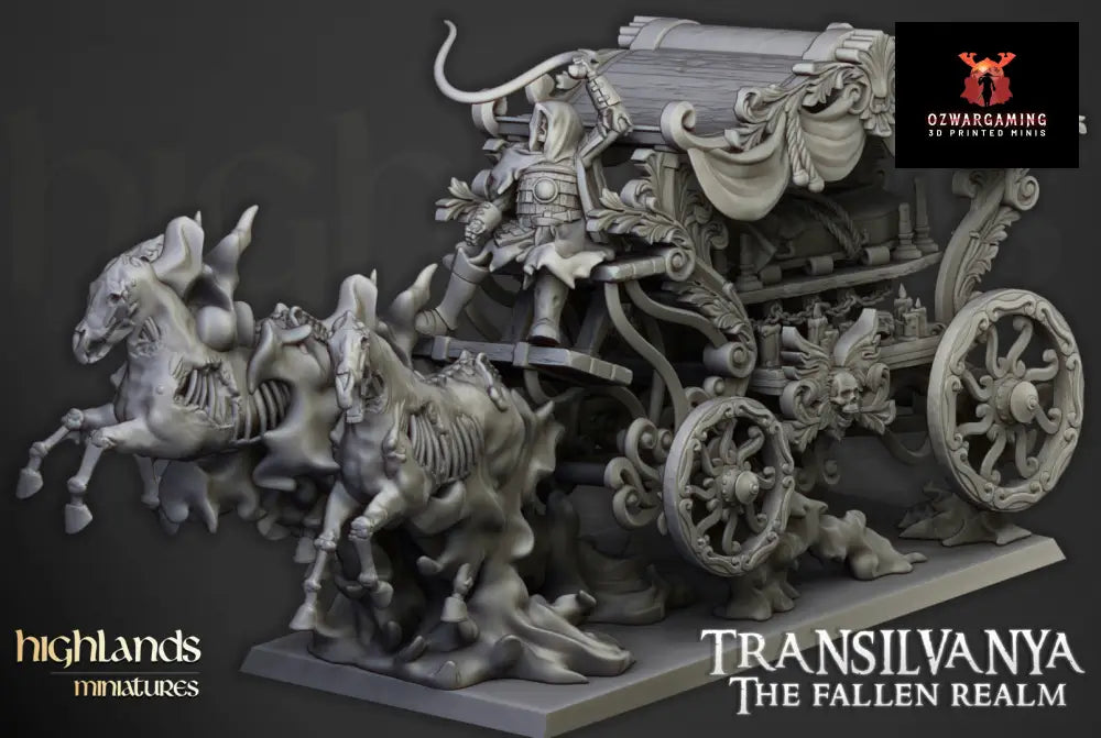 Transilvanya Boyar Chariot | Highlands Miniatures 28/32mm Fantasy Wargaming Miniatures Role Playing Miniatures