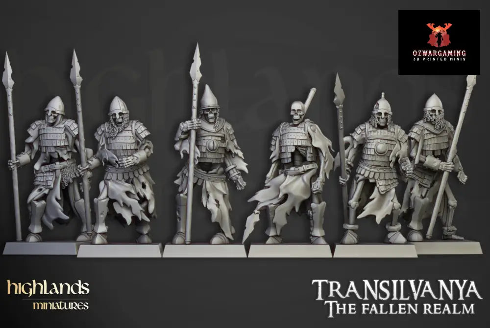 Transilvanya Boyar Guard Spears | Highlands Miniatures 28/32mm Fantasy Wargaming Miniatures Role Playing Miniatures