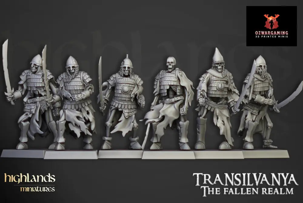 Transilvanya Boyar Guard Swords | Highlands Miniatures 28/32mm Fantasy Wargaming Miniatures Role Playing Miniatures
