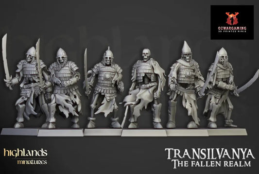 Transilvanya Boyar Guard Swords | Highlands Miniatures 28/32mm Fantasy Wargaming Miniatures Role Playing Miniatures