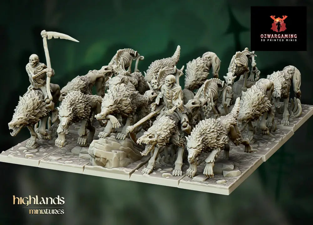 Transilvanya Direwolves | Highlands Miniatures 28/32mm Fantasy Wargaming Miniatures Role Playing Miniatures