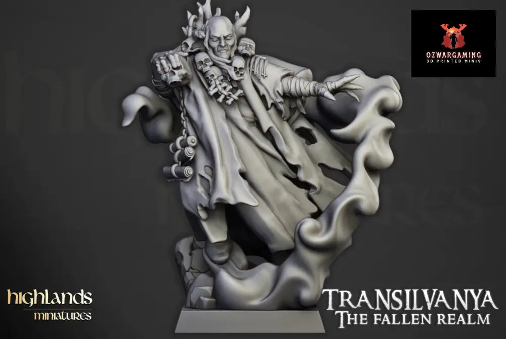 Transilvanya Necromancer | Highlands Miniatures 28/32mm Fantasy Wargaming Miniatures Role Playing Miniatures