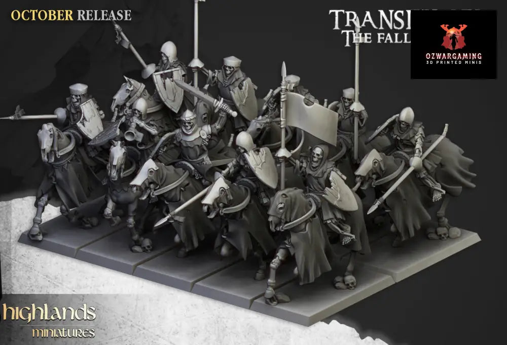 Transilvanya Skeleton Knights | Highlands Miniatures 28/32mm Fantasy Wargaming Miniatures Role Playing Miniatures