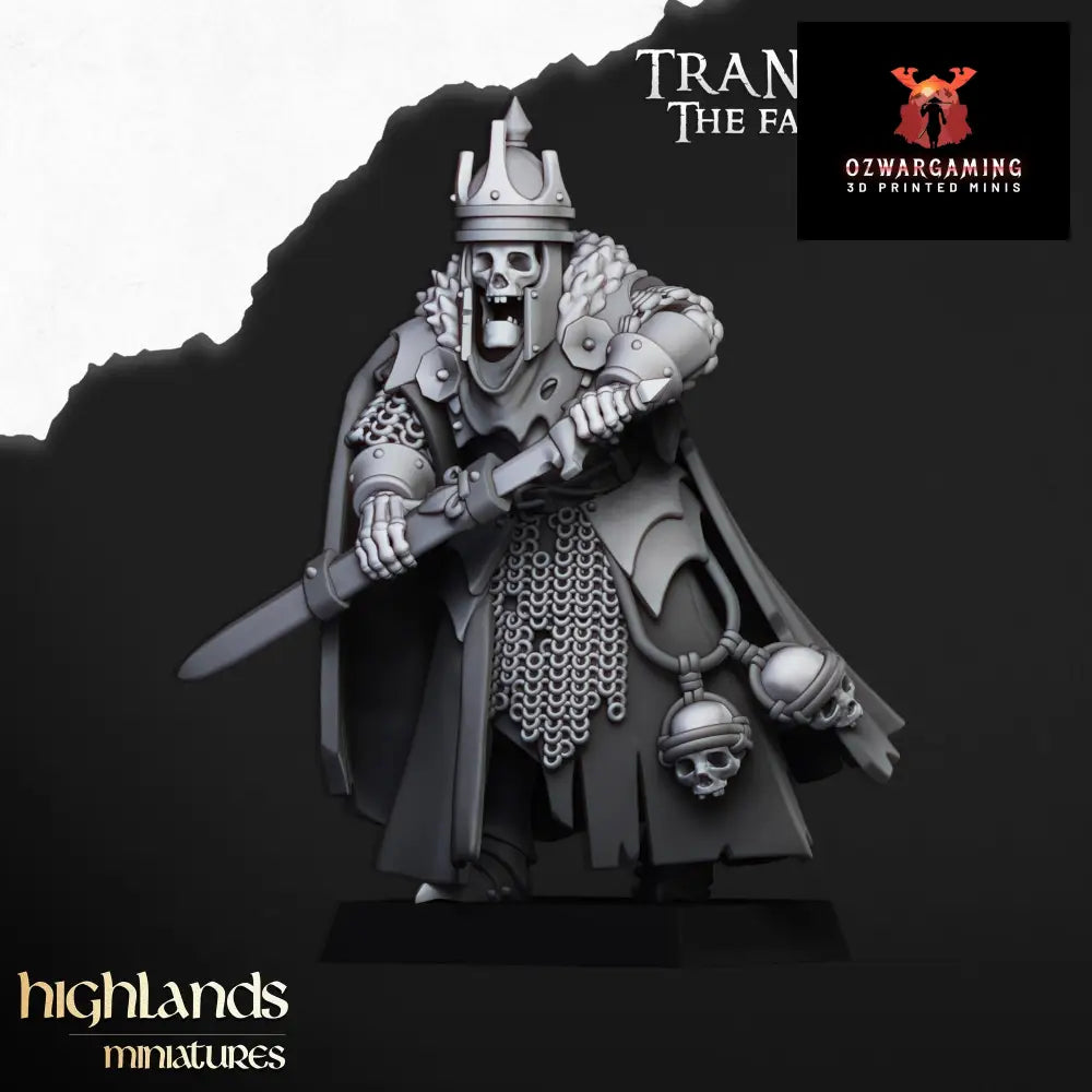 Transilvanya Undead King | Highlands Miniatures 28/32mm Fantasy Wargaming Miniatures Role Playing Miniatures