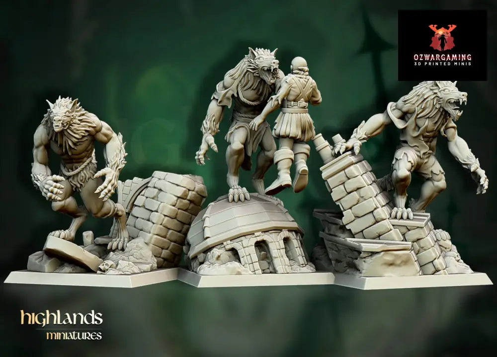 Transilvanya Werewolves | Highlands Miniatures 28/32mm Fantasy Wargaming Miniatures Role Playing Miniatures