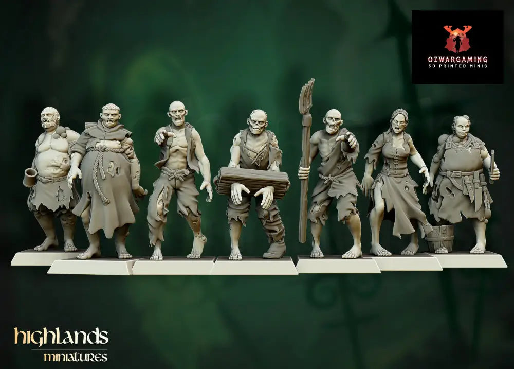 Transilvanya Zombies | Highlands Miniatures 28/32mm Fantasy Wargaming Miniatures Role Playing Miniatures