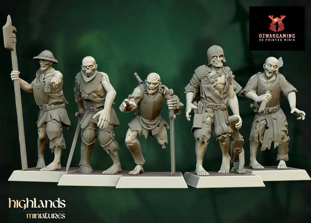 Transilvanya Zombies | Highlands Miniatures 28/32mm Fantasy Wargaming Miniatures Role Playing Miniatures