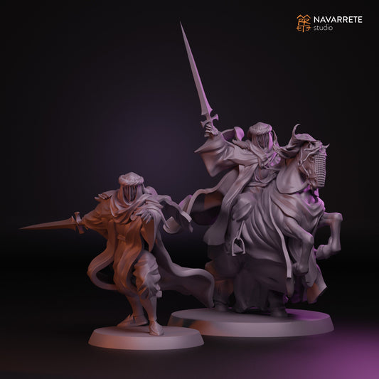 Treacherous Spectre Foot and Mounted | Navarrete Studios 25mm Fantasy Wargaming Miniatures