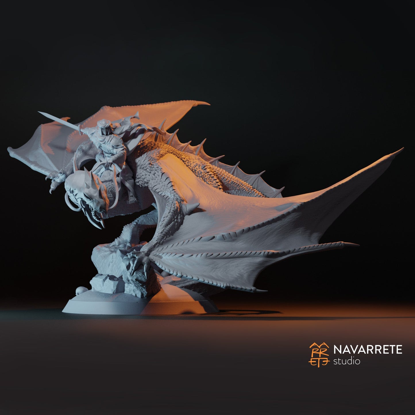 The Treacherous Spectrum on Winged Beast | Navarrete Studios 25mm Fantasy Wargaming Miniatures