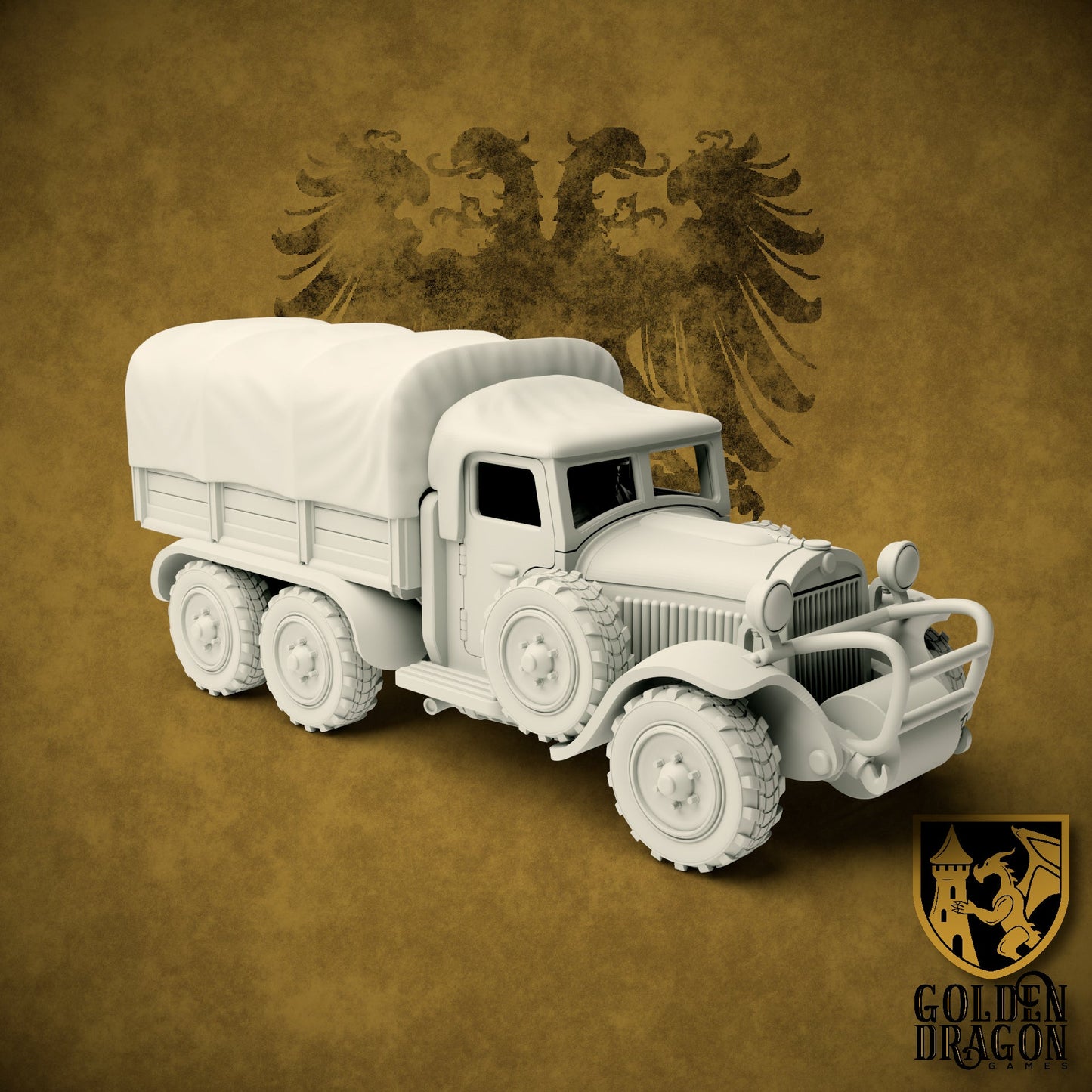 Holy Roman Empire 20M Supply Truck | Golden Dragon Games Weird WW2 Role Playing Miniatures