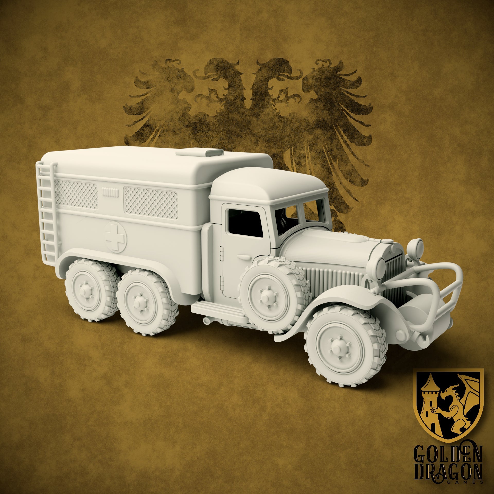 Holy Roman Empire 20M Supply Truck | Golden Dragon Games Weird WW2 Role Playing Miniatures