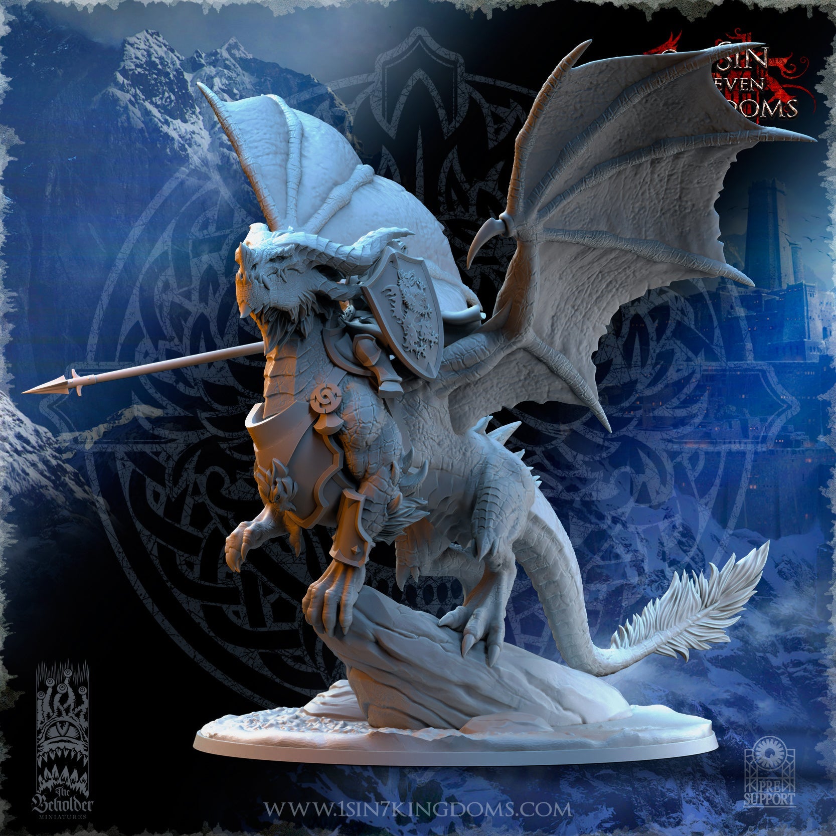 Stormwolves Trym Drakesong Stormwolf Warlord | The Beholder Miniatures 28/32mm Fantasy Wargaming Miniatures