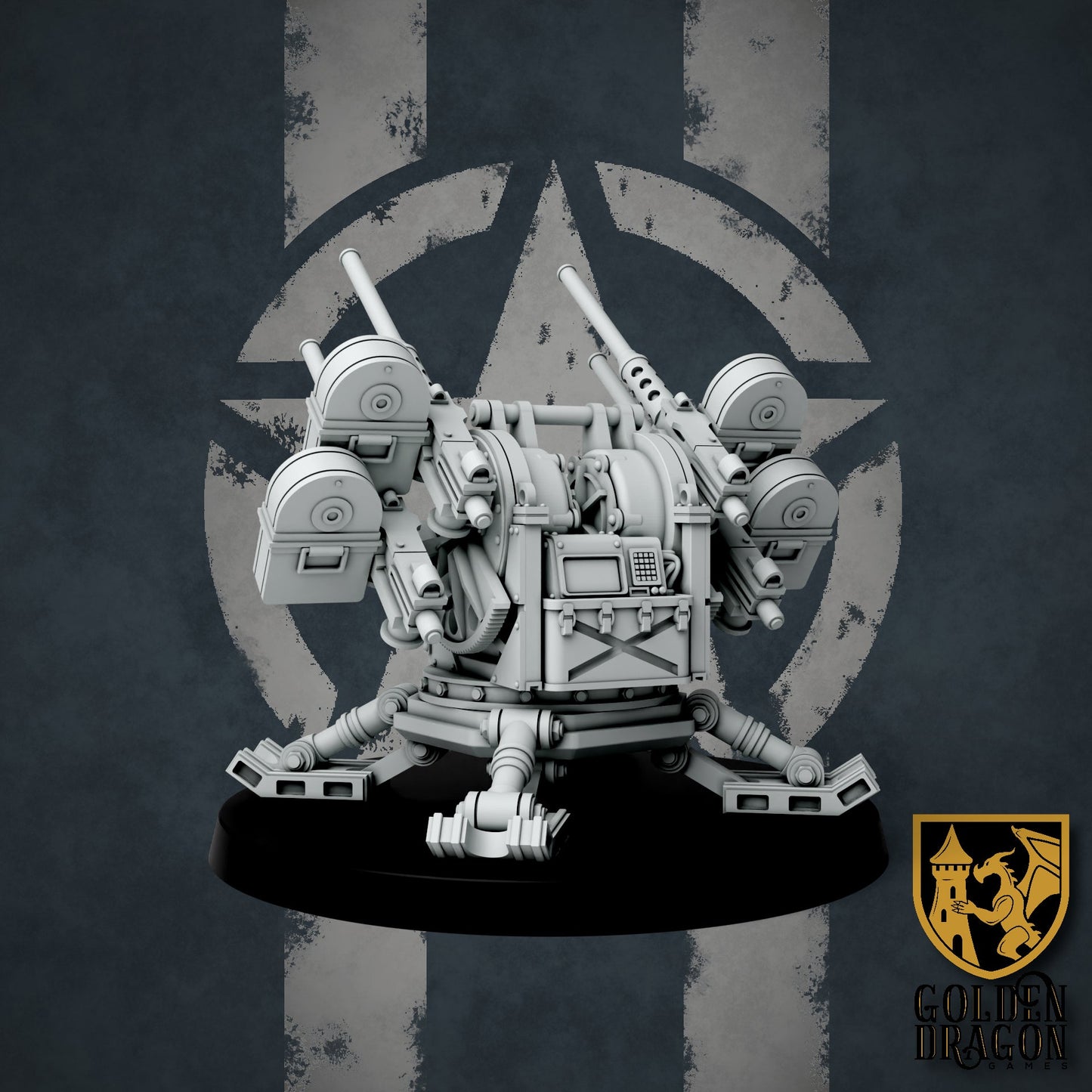 United States of America M6 Autonomous Turret | Golden Dragon Games Weird WW2 Role Playing Miniatures