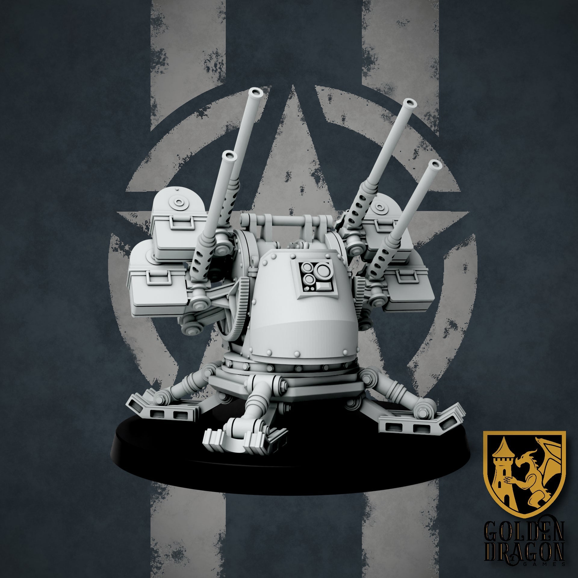 United States of America M6 Autonomous Turret | Golden Dragon Games Weird WW2 Role Playing Miniatures