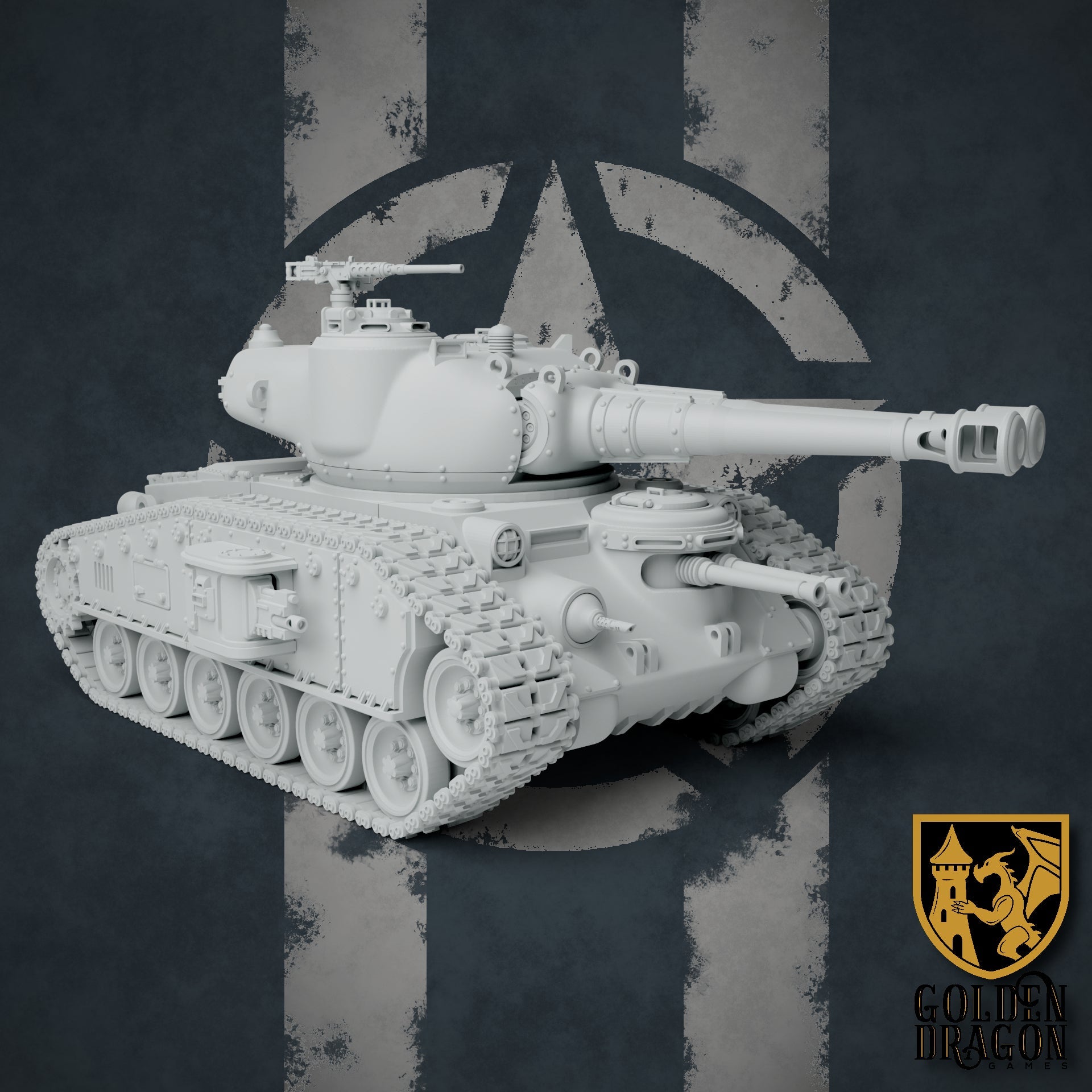 United States of America M68 Timberwolf Heavy Tank | Golden Dragon Games Weird WW2 Role Playing Miniatures