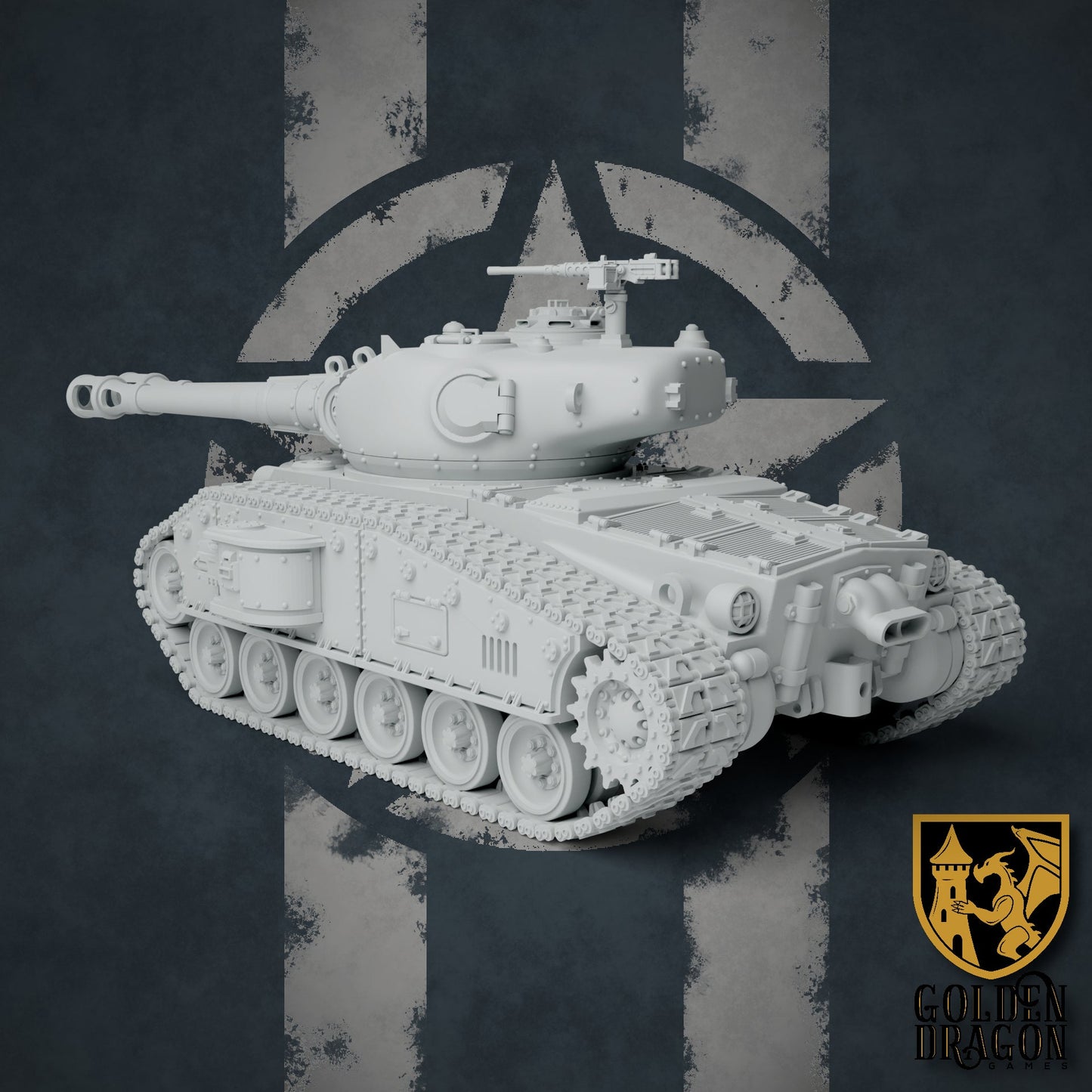 United States of America M68 Timberwolf Heavy Tank | Golden Dragon Games Weird WW2 Role Playing Miniatures