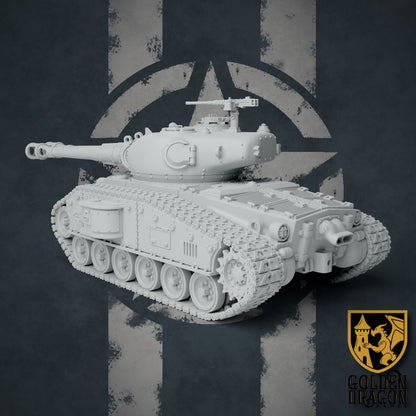 United States of America M68 Timberwolf Heavy Tank | Golden Dragon Games Weird WW2 Role Playing Miniatures