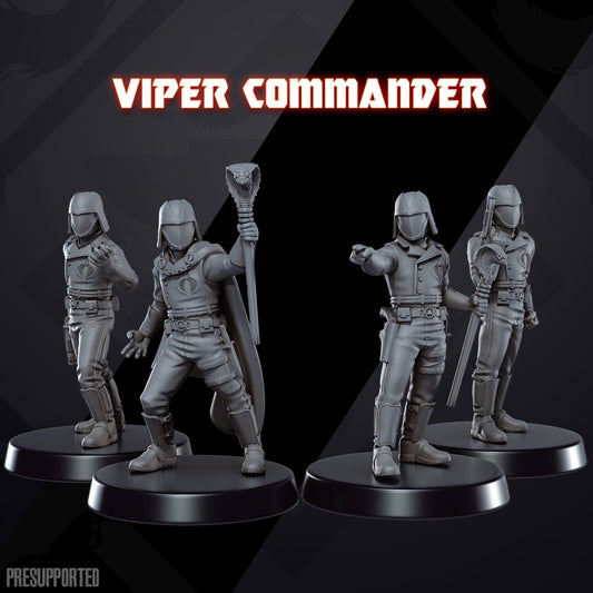 Yo Joe! Hero: Python Commander | Skullforge Studios 32mm Wargaming Miniatures Role Playing Miniatures