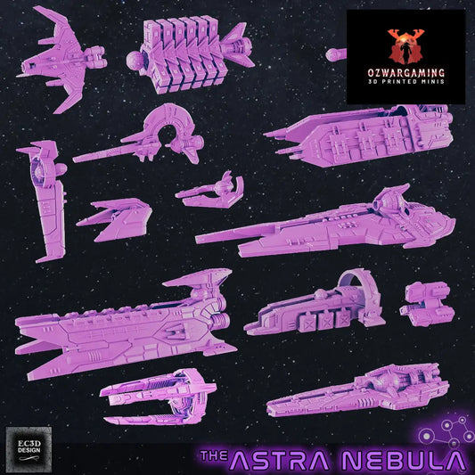 Udoxian Fleet | EC3D Fleet Scale Sci Fi Miniatures Role Playing Miniatures