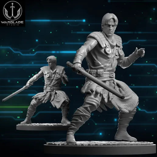 Shatter Scale Ulic Qel Droma | Warblade Studios 40mm Miniatures Role Playing Miniatures