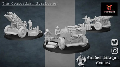 United States of America Field Artillery | Golden Dragon Games Weird WW2 Role Playing Miniatures