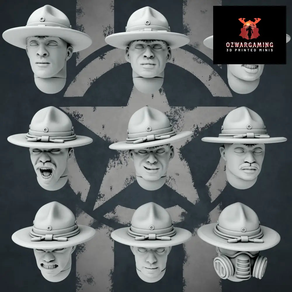 United States of America Harlem Hellfighters Upgrade Pack | Golden Dragon Games Weird WW2 Role Playing Miniatures