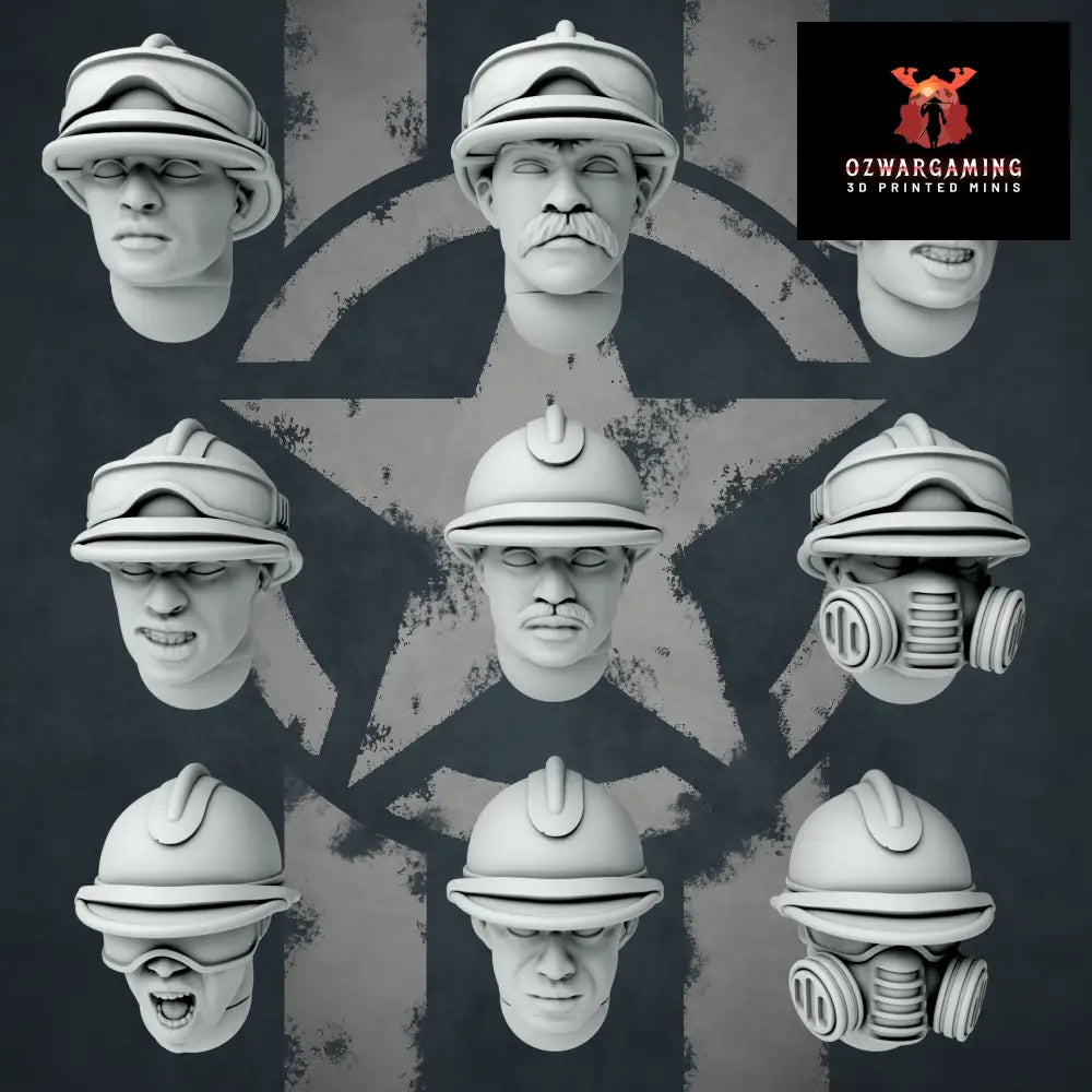United States of America Harlem Hellfighters Upgrade Pack | Golden Dragon Games Weird WW2 Role Playing Miniatures
