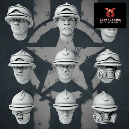 United States of America Harlem Hellfighters Upgrade Pack | Golden Dragon Games Weird WW2 Role Playing Miniatures