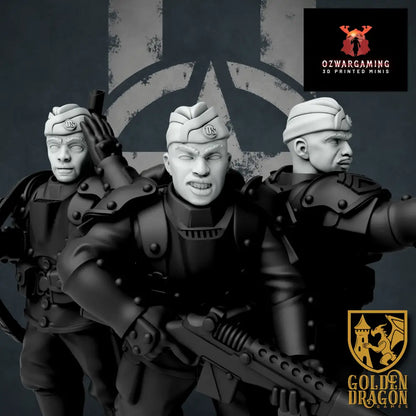 United States of America Harlem Hellfighters Upgrade Pack | Golden Dragon Games Weird WW2 Role Playing Miniatures