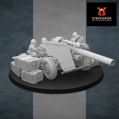 United States of America Light Artillery | Golden Dragon Games Weird WW2 Anti Tank Cannon Role Playing Miniatures