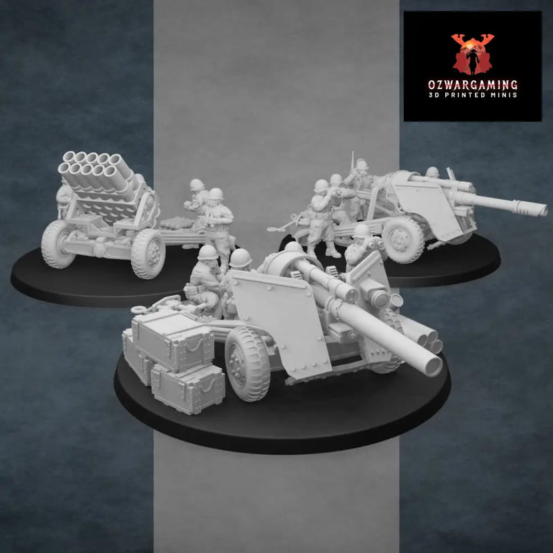 United States of America Light Artillery | Golden Dragon Games Weird WW2 Role Playing Miniatures